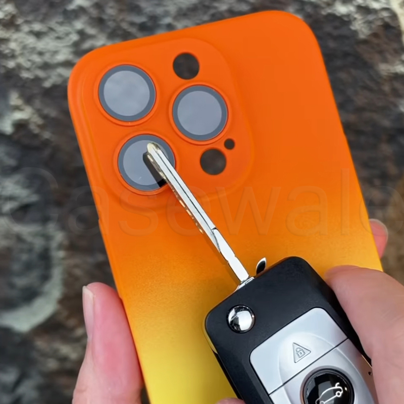 iPhone 13 Series Luxury 3D Matte Gradient Case with Lens Protection