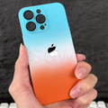 iPhone 13 Series Luxury 3D Matte Gradient Case with Lens Protection