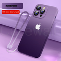 iPhone 14 Series Gradient Frosted Lanyard Case with Lens Protector & Wrist Strap