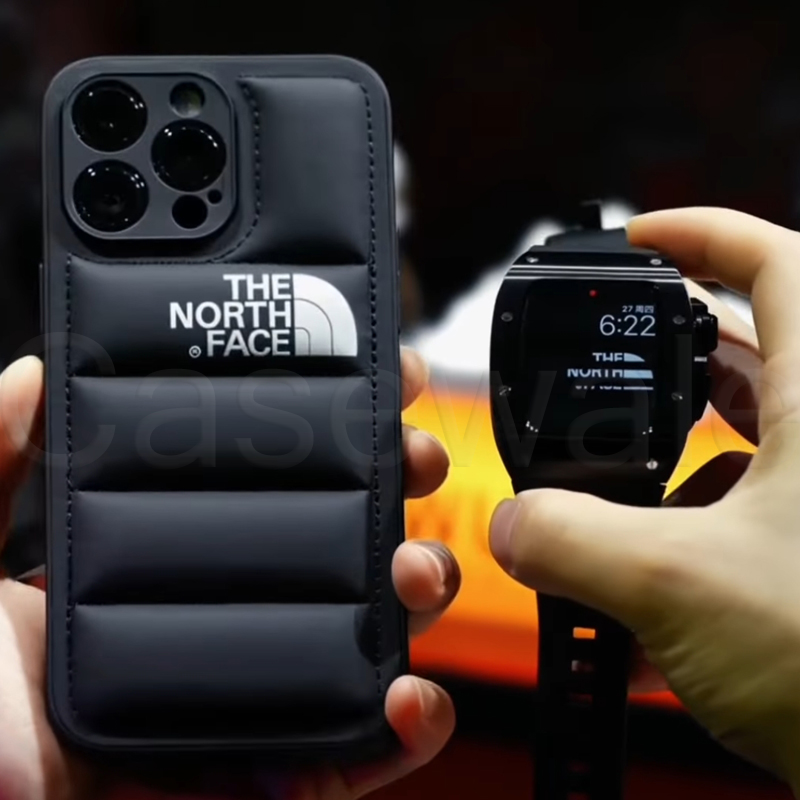 iPhone 14 Series New Luxury Soft Down Jacket Pattern Case