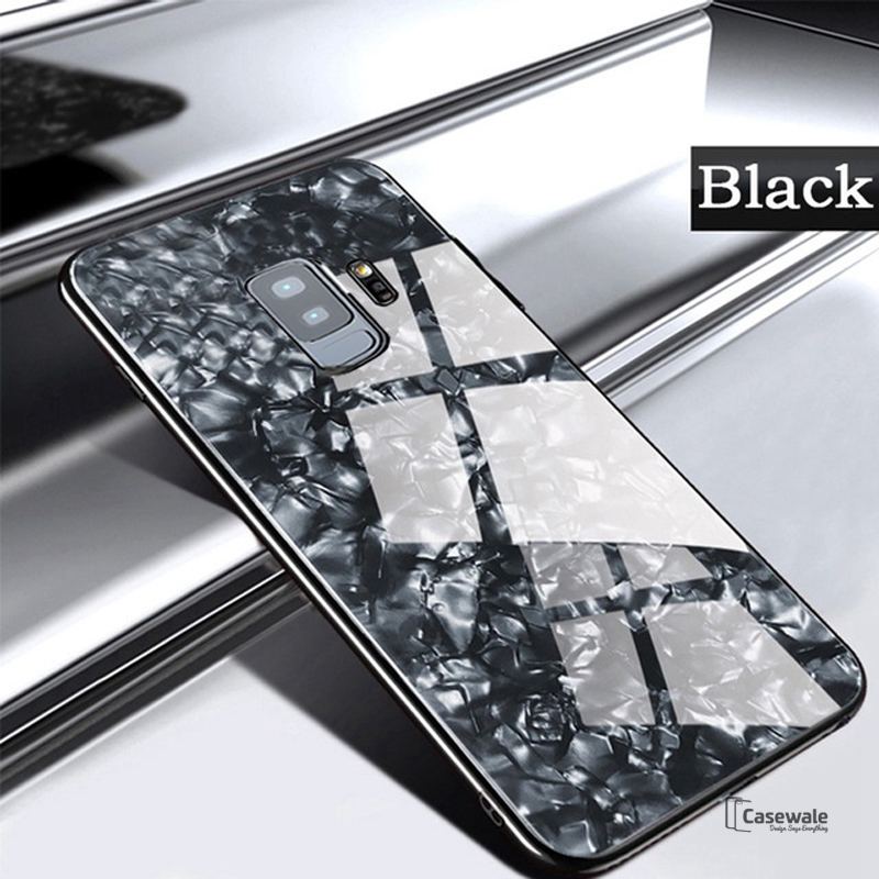 Luxury Marble Pattern Tempered Glass Case for Samsung Galaxy ( SALE )