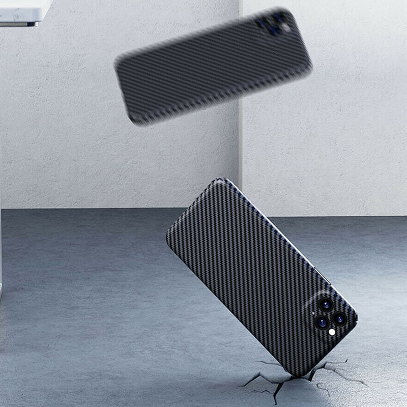 Luxury Carbon Fiber Camera Protective Case for iPhone 11 Series