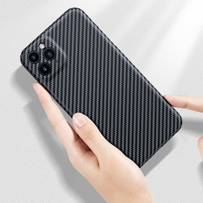 Luxury Carbon Fiber Camera Protective Case for iPhone 11 Series