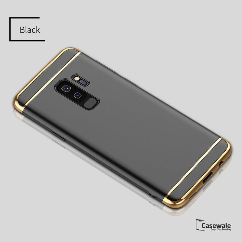 Galaxy S9/ S9 Plus Electroplating 3 in 1 Hard Back Case