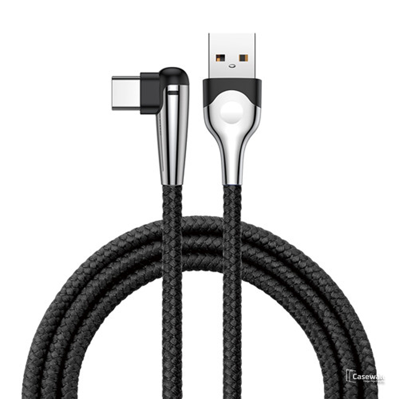 Baseus 90 Degree Lighting USB Type C Cable For Samsung
