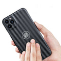 Luxury Carbon Fiber Camera Protective Case for iPhone 11 Series