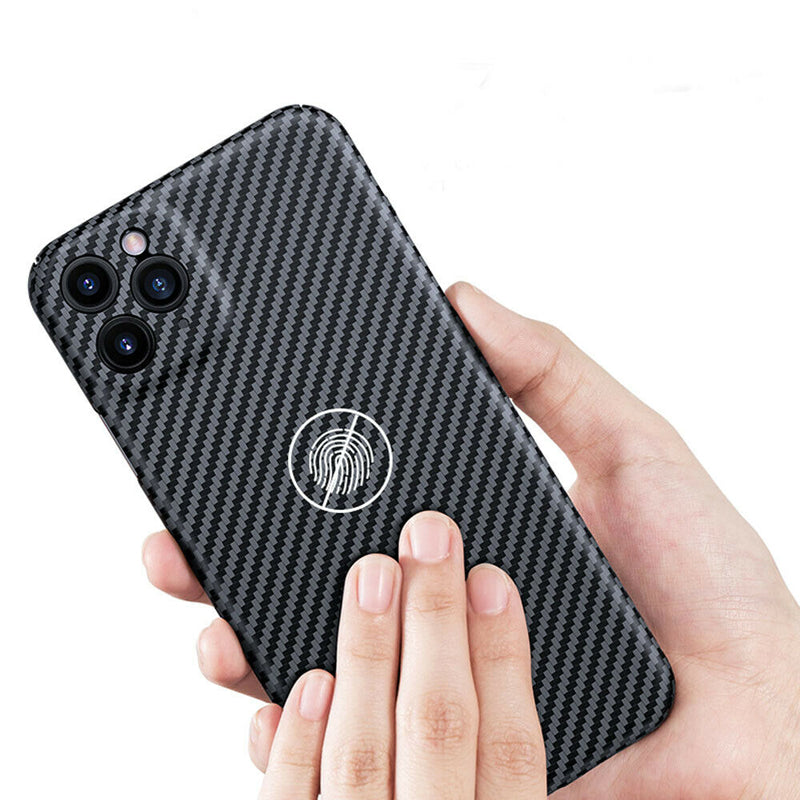 Luxury Carbon Fiber Camera Protective Case for iPhone 11 Series