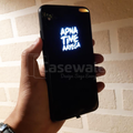 Luxury Smooth Glass Apna Time Ayega LED Light Case For iPhone XS Max