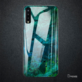 Luxury Artistic Marble Glass Case for Galaxy A7 2018