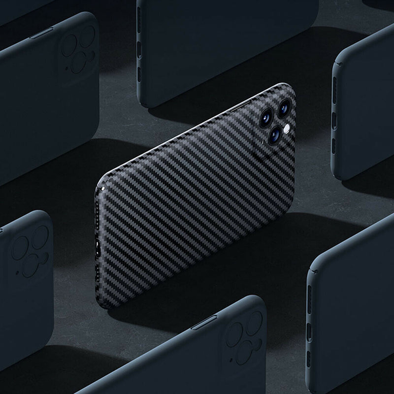 Luxury Carbon Fiber Camera Protective Case for iPhone 11 Series