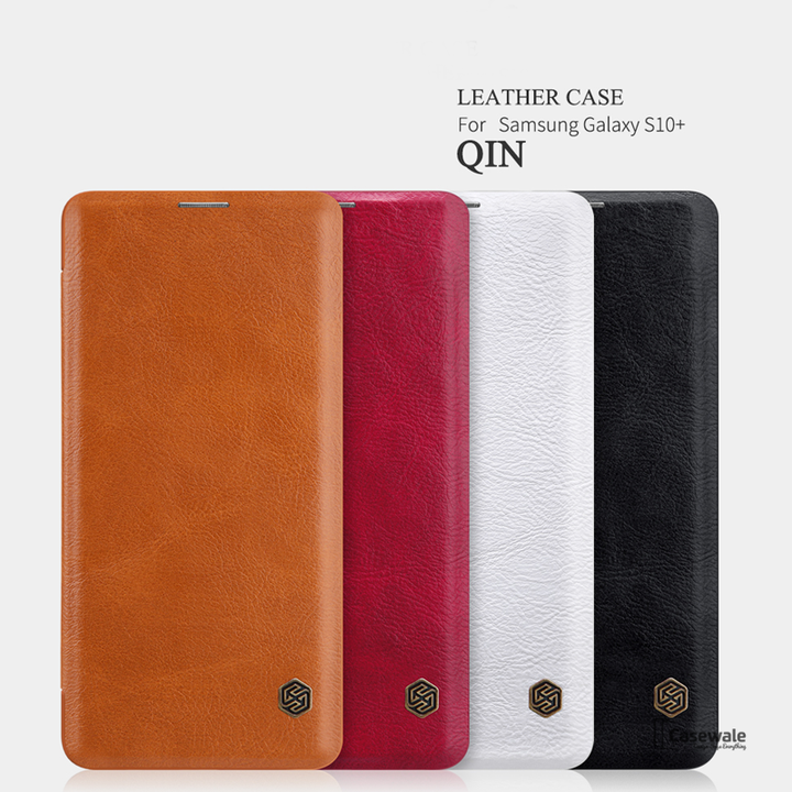 Nillkin Qin Retro PU leather Flip Case for Galaxy S10 / S10 Plus