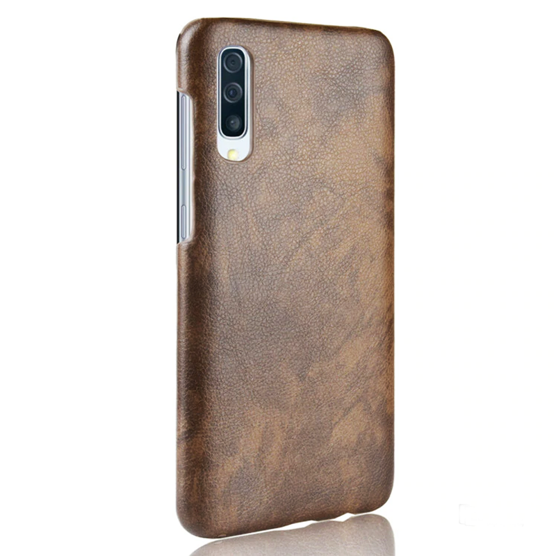 Luxury Leather Finish Full Protection Case for Galaxy A50