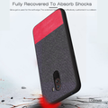 Dual Color Leather + Natural Cloth Texture Case For Mi Poco F1