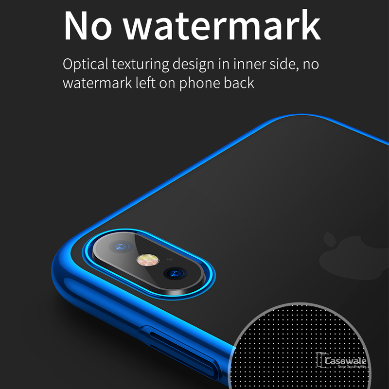 High-end Fashion Transparent Phone Case for iPhone XS