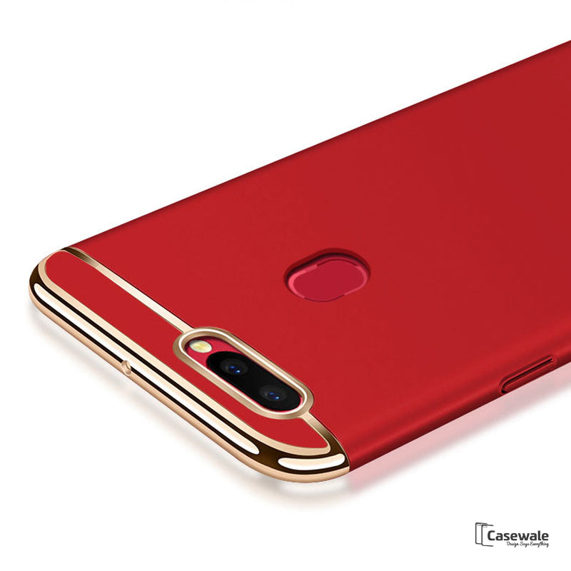 Luxury Electroplating 3 in 1 Case for OnePlus 5T