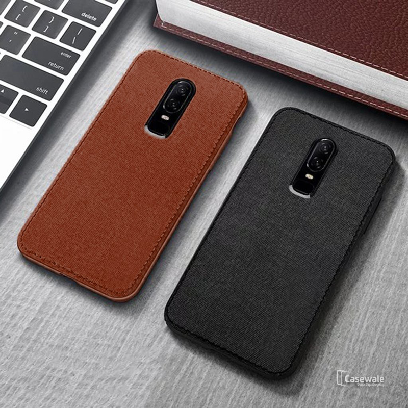 Luxury Cloth Canvas Texture Fabric Case