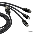 MCDODO 3-in-1 Micro USB Type C Charging Cable for iPhone Samsung [6 Months Warranty]