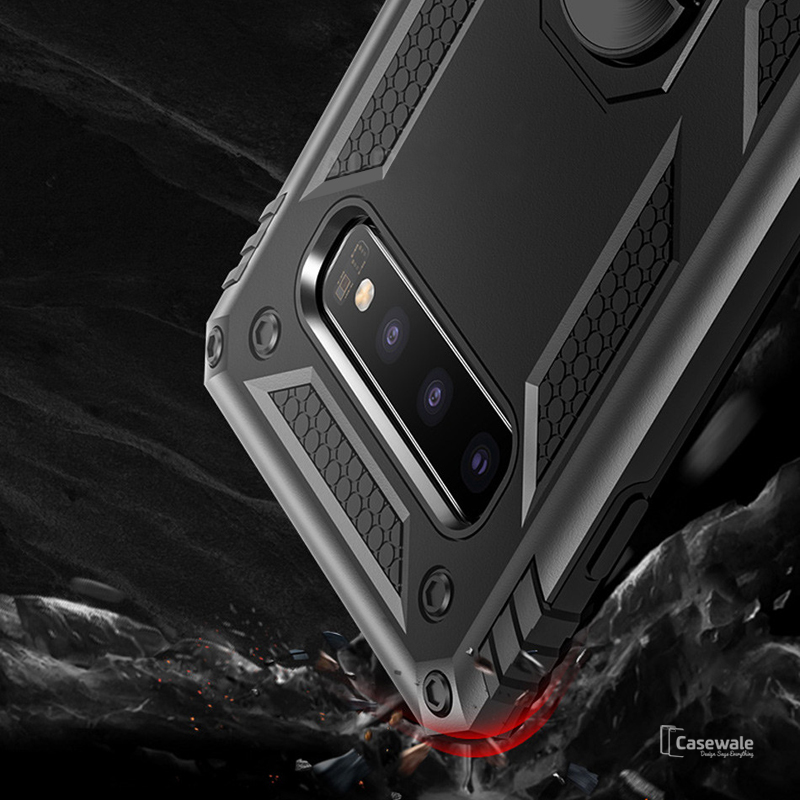 Luxury Armor Car Holder Ring Soft Case for Galaxy S10/ S10 Plus