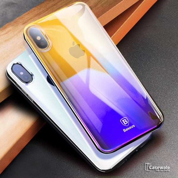 Luxury Aura Gradient Hard PC Case for iPhone X