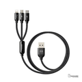 MCDODO 3-in-1 Micro USB Type C Charging Cable for iPhone Samsung [6 Months Warranty]