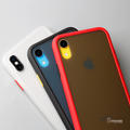 Anti-knock Armor Transparent Matte Hard Case for iPhone X, XS, XR or XS Max