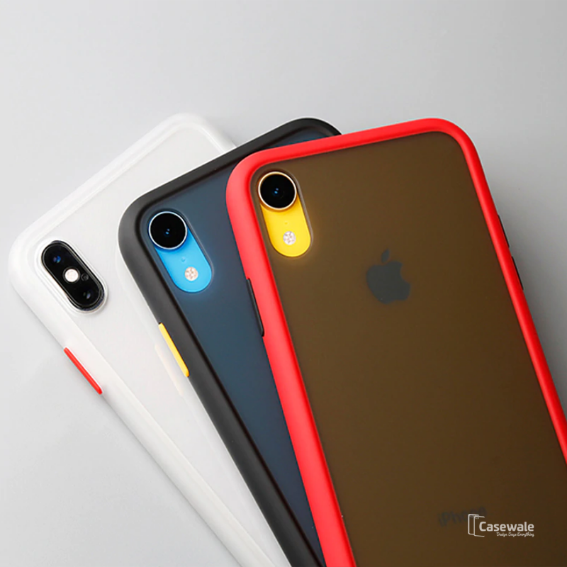 Anti-knock Armor Transparent Matte Hard Case for iPhone X, XS, XR or XS Max