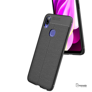 Luxury Auto Focus Leather Texture Case For Vivo V11