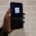 Luxury Smooth Glass Apna Time Ayega LED Light Case For iPhone X / XS