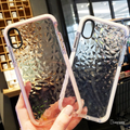 Luxury Transparent Geometric Diamond Case for iPhone XS