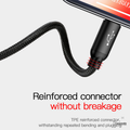 Baseus 3 in 1 Micro USB Type C Charger Cable for iPhone Samsung