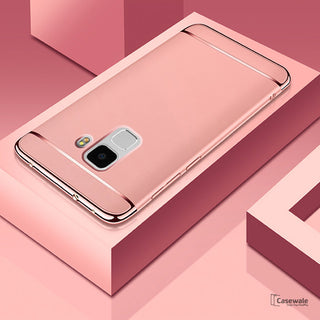 Luxury 3 in 1 Electroplating Back Case for Galaxy A8 Plus