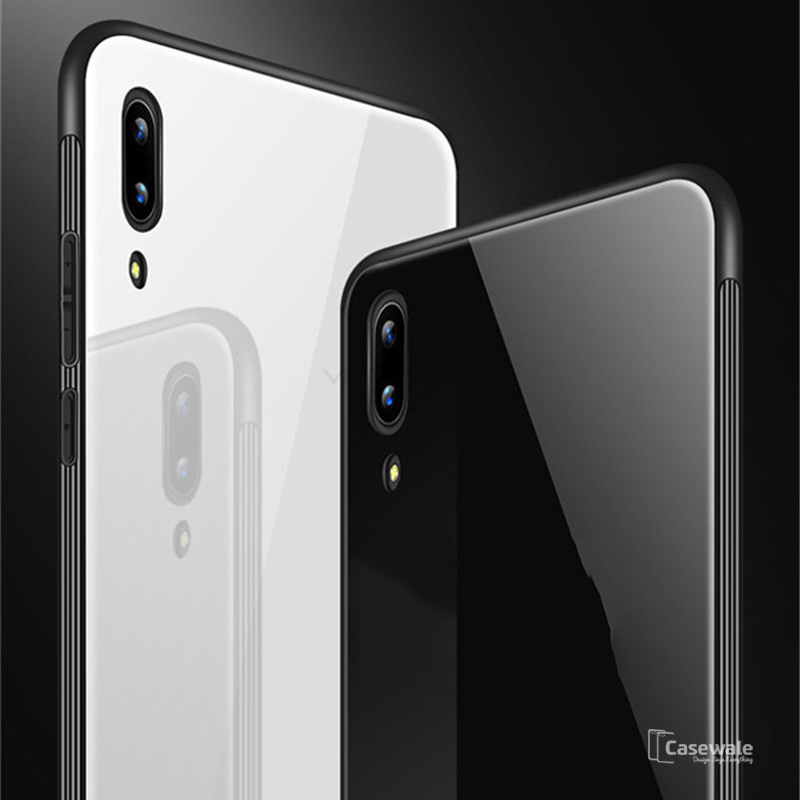 Luxury 9H Slim Tempered Glass Case for  Vivo V11 Pro