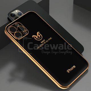 iPhone 11 Series Shiny Goat Design Electroplating Glass Case