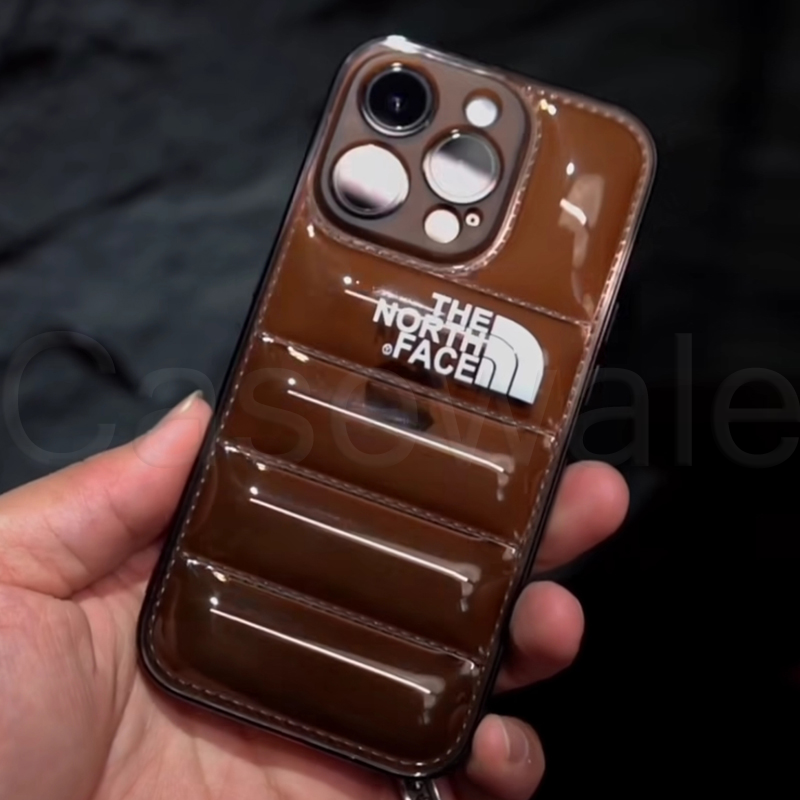 iPhone 14 Series Luxury North Face Puffer Phone Case