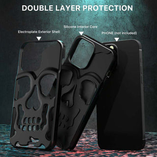 iPhone 13 Series New Electroplating Unique Skull Phone Case