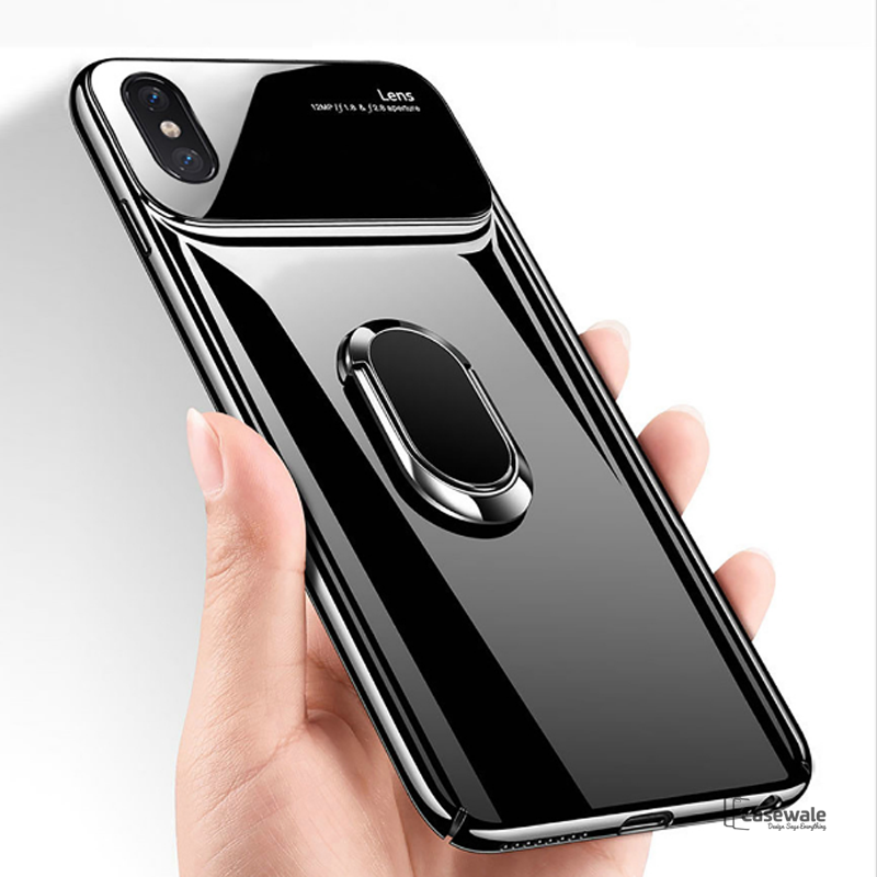 Luxury Mirror Effect Ring Bracket Case for iPhone