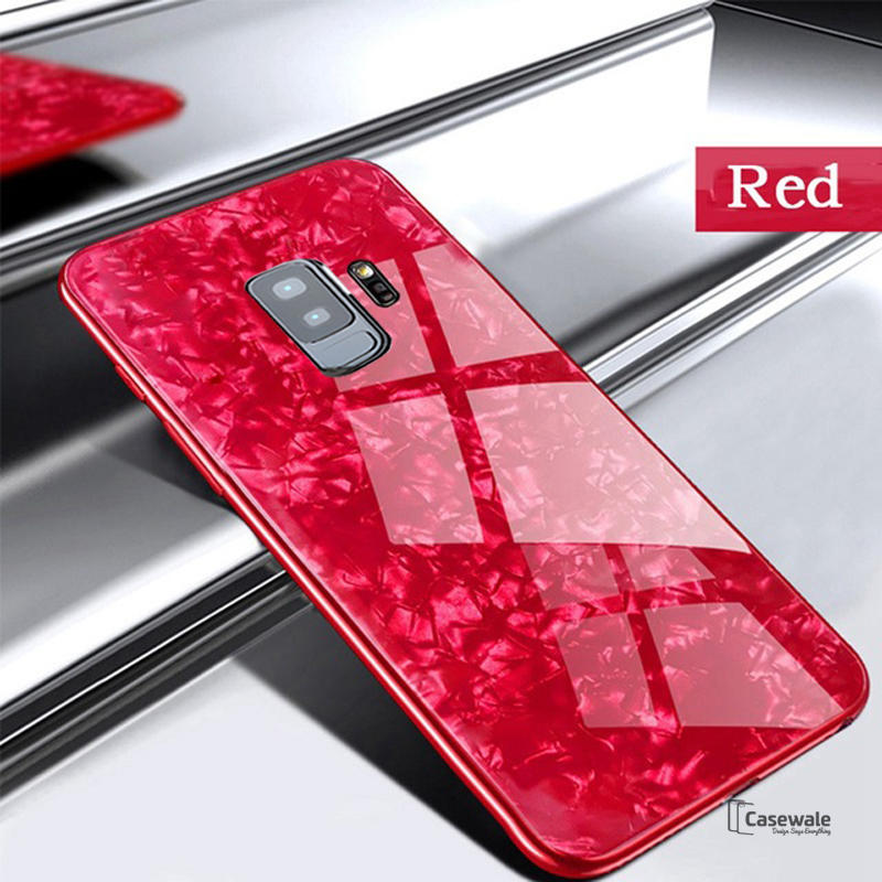 Luxury Marble Pattern Tempered Glass Case for Samsung Galaxy ( SALE )