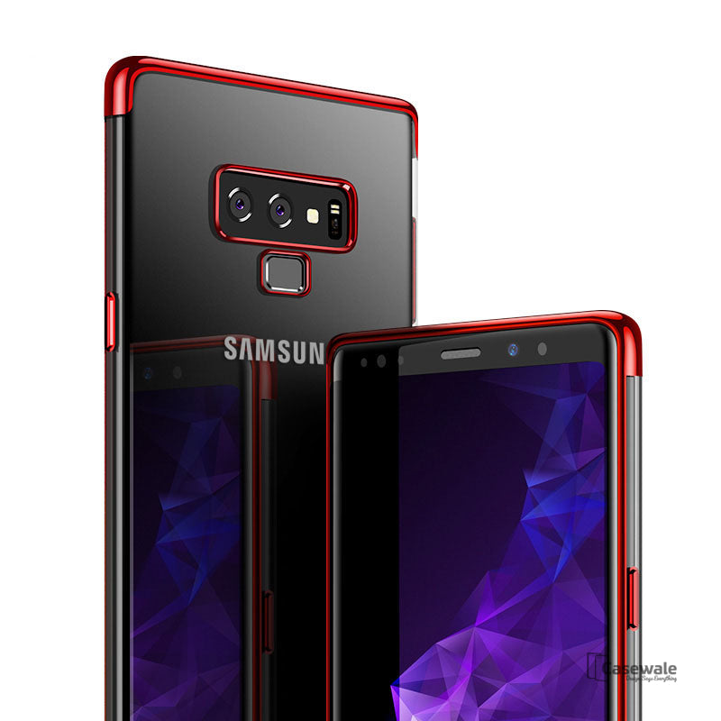 High-end Fashion Transparent Plated Phone Case for Galaxy Note 9