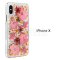 Original Flash Foil Petals Genuine Flower Case for iPhone XS
