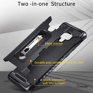 Luxury Armor Hard Card Slot Case For Galaxy Note 9