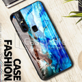 Luxury Artistic Marble Glass Case for Vivo V15