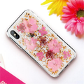 Original Flash Foil Petals Genuine Flower Case for iPhone XS