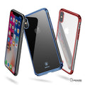 iPhone X Luxury Plating Hard Plastic Transparent Case [New Edition]