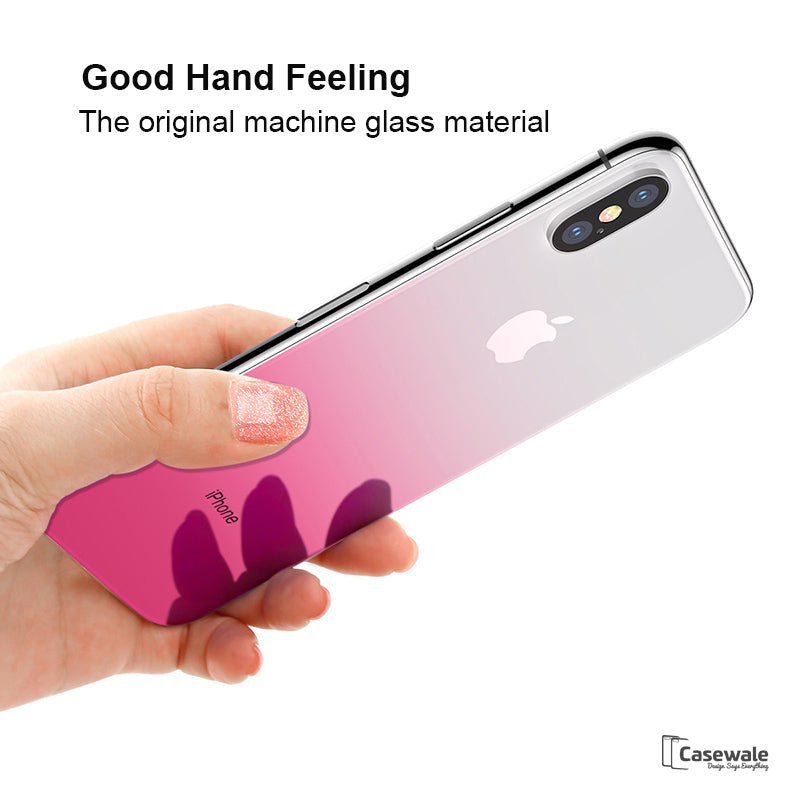 iPhone X 9H Gradient Back Tempered Glass