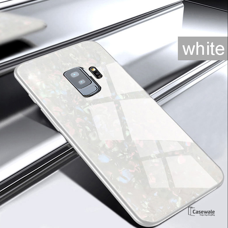 Luxury Marble Pattern Tempered Glass Case for Samsung Galaxy ( SALE )