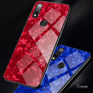 Luxury Marble Pattern Tempered Glass Case for Oppo Realme 3 Pro