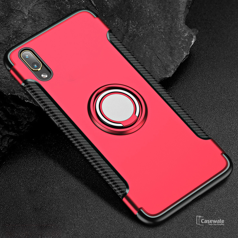 Luxury Armor Magnetic Car Holder Case for Vivo V11 Pro
