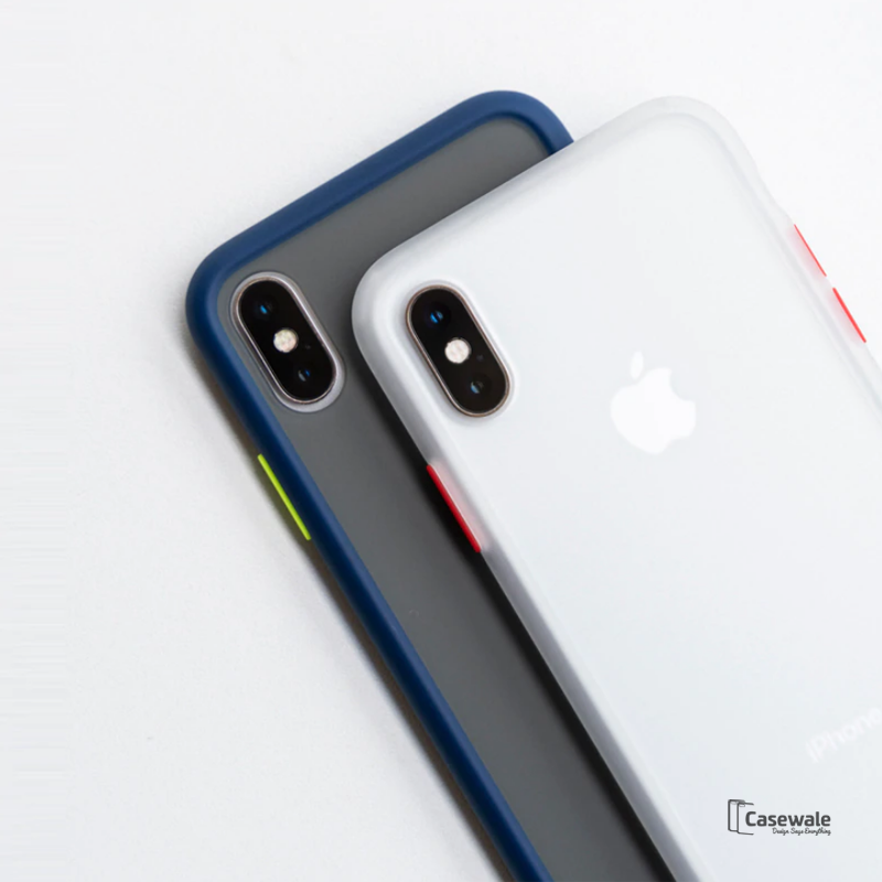Anti-knock Armor Transparent Matte Hard Case for iPhone X, XS, XR or XS Max