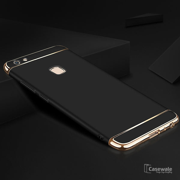 Luxury Electroplating 3 in 1 Case for Vivo V7/ V7 Plus