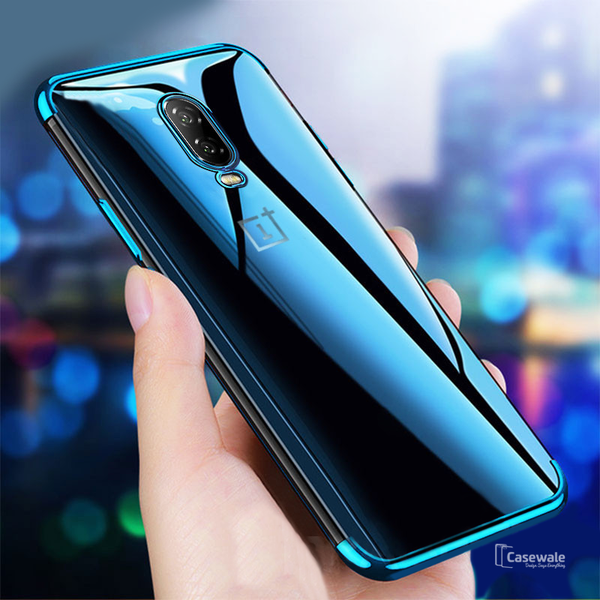 Luxury High-end Fashion Transparent Plated Case for OnePlus 6T